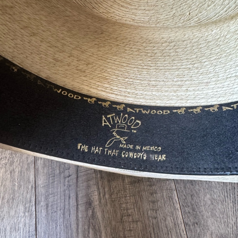 Atwood Hat Co. Nevada Buckaroo Hat- Tan Ribbon- XL - Picture 4 of 5